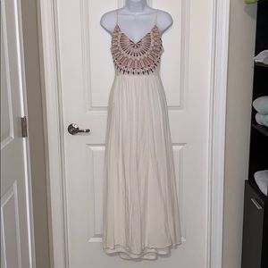 White Embroidered Maxi Dress